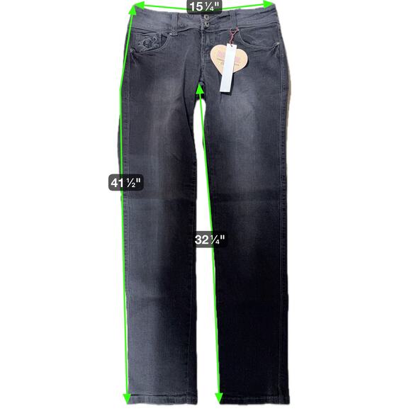 Bubblegum USA Skull Skinny Jeans Black Stretch Y2K Goth Emo Punk Size 11/12 - Picture 13 of 13